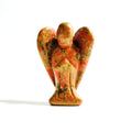 Huiying Semi Precious Stone Unakite Carved Crystal Angel Figurine Crafts 2 Inch