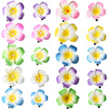 Hawaiian Sweet Gradient Flower Summer Beach Vacation Plastic Waterproof Barrette Hair Clip Beauty Accessories Women 2025