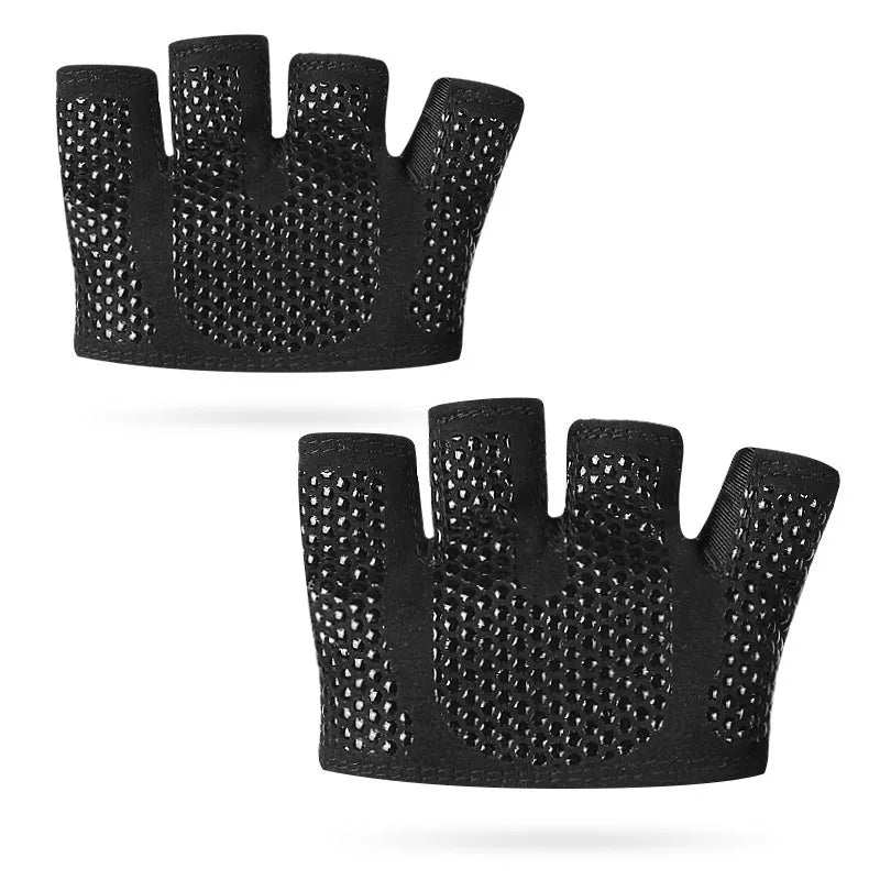 Melenlt Unisex Gym Workout Gloves New Weight Lifting Partial Gloves Just for Calluses Spots Spandex Material Men & Women