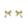 SP S925 Minimalist Popular Butterfly Shape Bow 925 Sterling Silver Stud Earrings