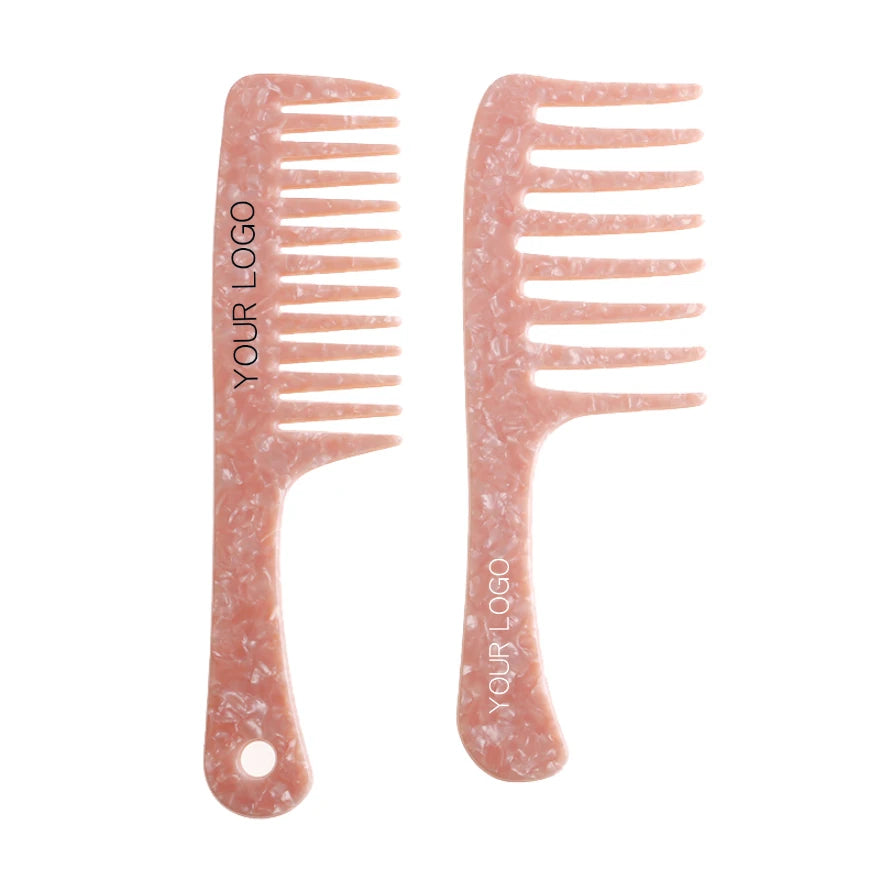 MiDairy Japanese Fine Hairdressing Comb Indoor Home Beauty Hairdressing Comb Tortoiseshell Acetate Wide Tooth Comb