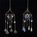 New Gardening Crafts Air Crystal Wind Chime Hanging Chain AB Colored Lamp Ball Pendant Crystal Pendant