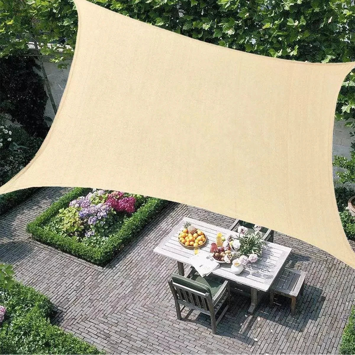 Factory Price 2x3m Oxford Fabric Rectangle Square Shade Sail Waterproof Outdoor Sunshade Swimming Pool Cover Sunscreen Shade