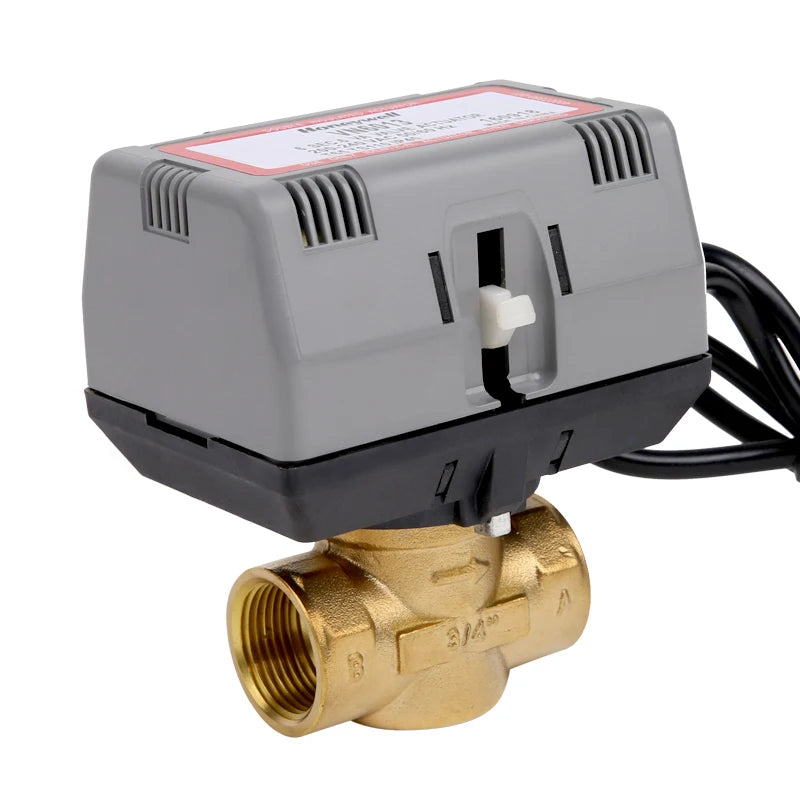1/2" 3/4" 1" Brass Motorized Ball  Globe Valve Water Stop Shut-Off AC220V Three Wire Two Control Two Way Electric Ball Valve