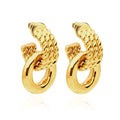 New Arrival Custom Hoop Earrings Women Trendy Diamond Set Jewelry Vintage Drop Religious Cross Pattern Wedding Gift