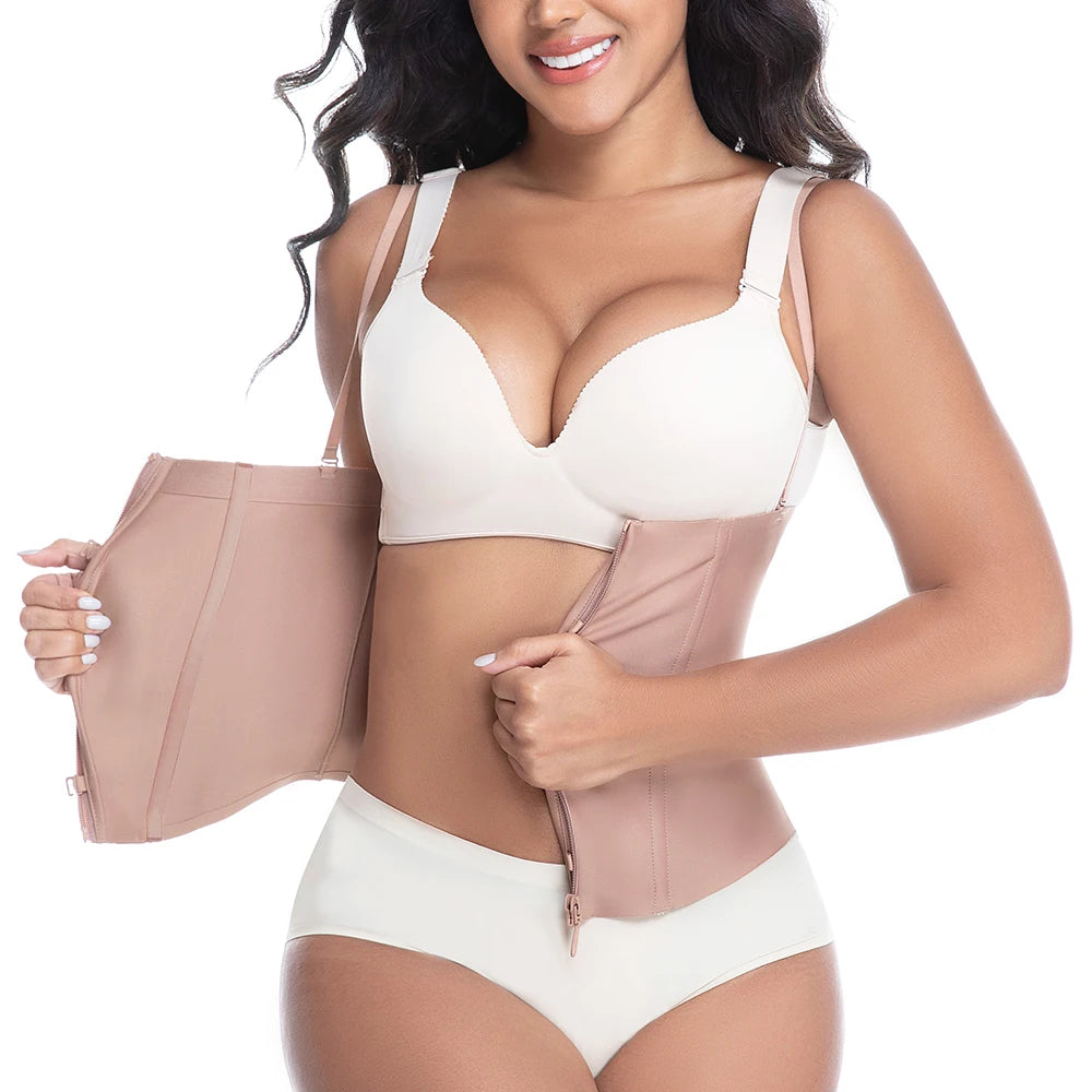 NANBIN Wholesale SCULPT WAIST CINCHER Shaper Strong Compression Tummy Control Waist Trainer Corset with Removable Straps