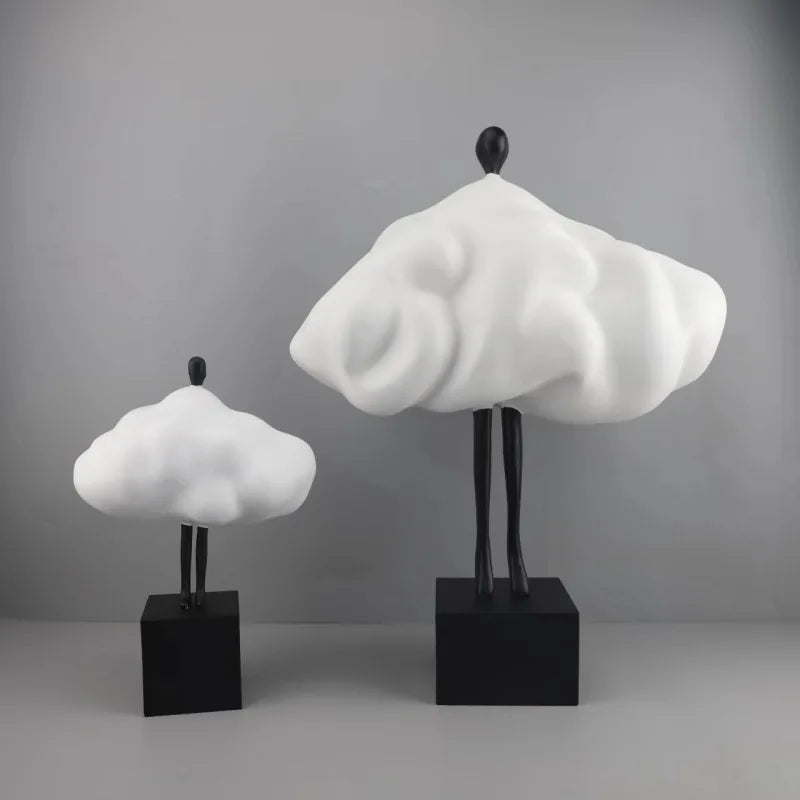 Simple Cloud Figures Resin Ornament Modern Creative Living Room Decorations Resin Decorative Ornaments