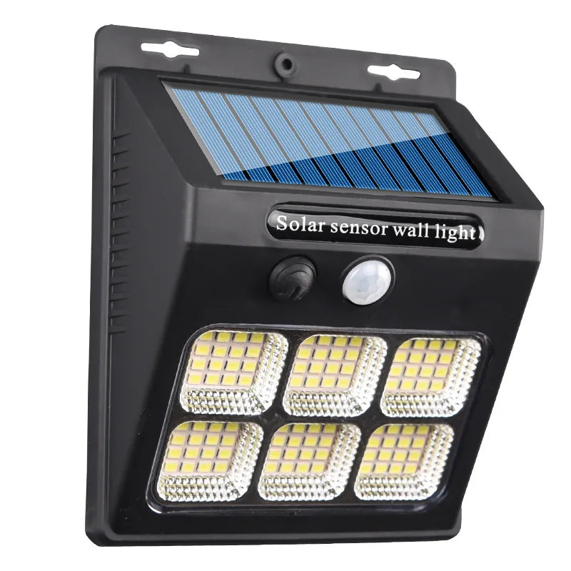 COB SMD Outdoor Solar Lamp 3 Light Mode Waterproof Motion Sensor Security Lighting LED Solar Street Lights