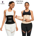 Custom Logo Slimming Belt Women's Fajas Reductoras Girdles 9 25 29 Steel Bones Latex Waist Trainer With Private Label