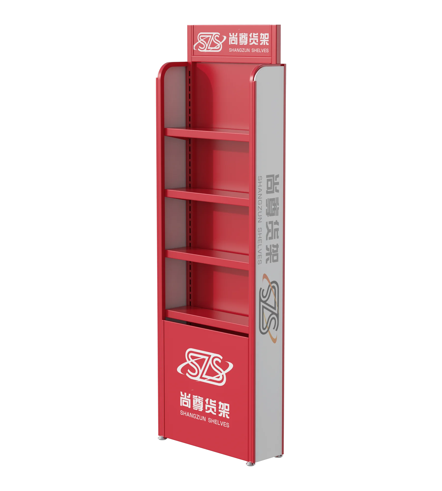 Metal Retail Store Display Racks for Snacks Tea Bags Beverages Vitamins for Store Shelving Food Display Rack