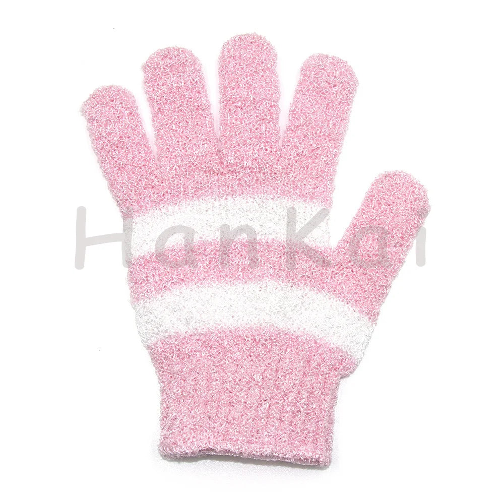 New Arrival Rubbing Towel Colorblock Rubbing Mud Thickening Household Adult Children's Bath Gloves With Lanyard