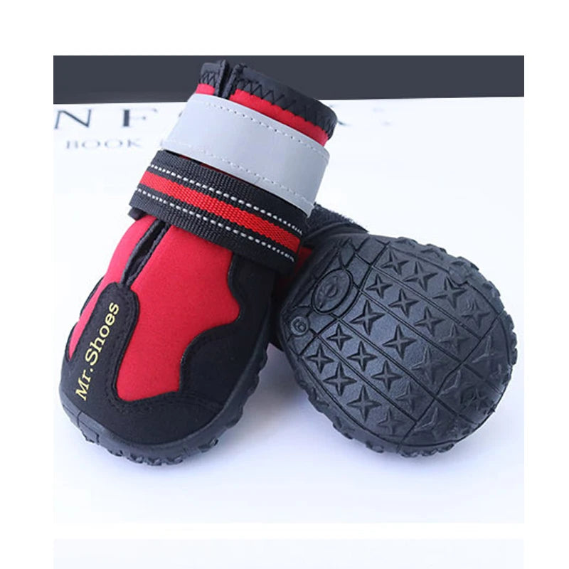 Promotional Cute Sport Style Dog Rain Boots Eco-Friendly Cotton Rubber Outdoor Waterproof Shoes Animal Pattern Walking Pet Socks