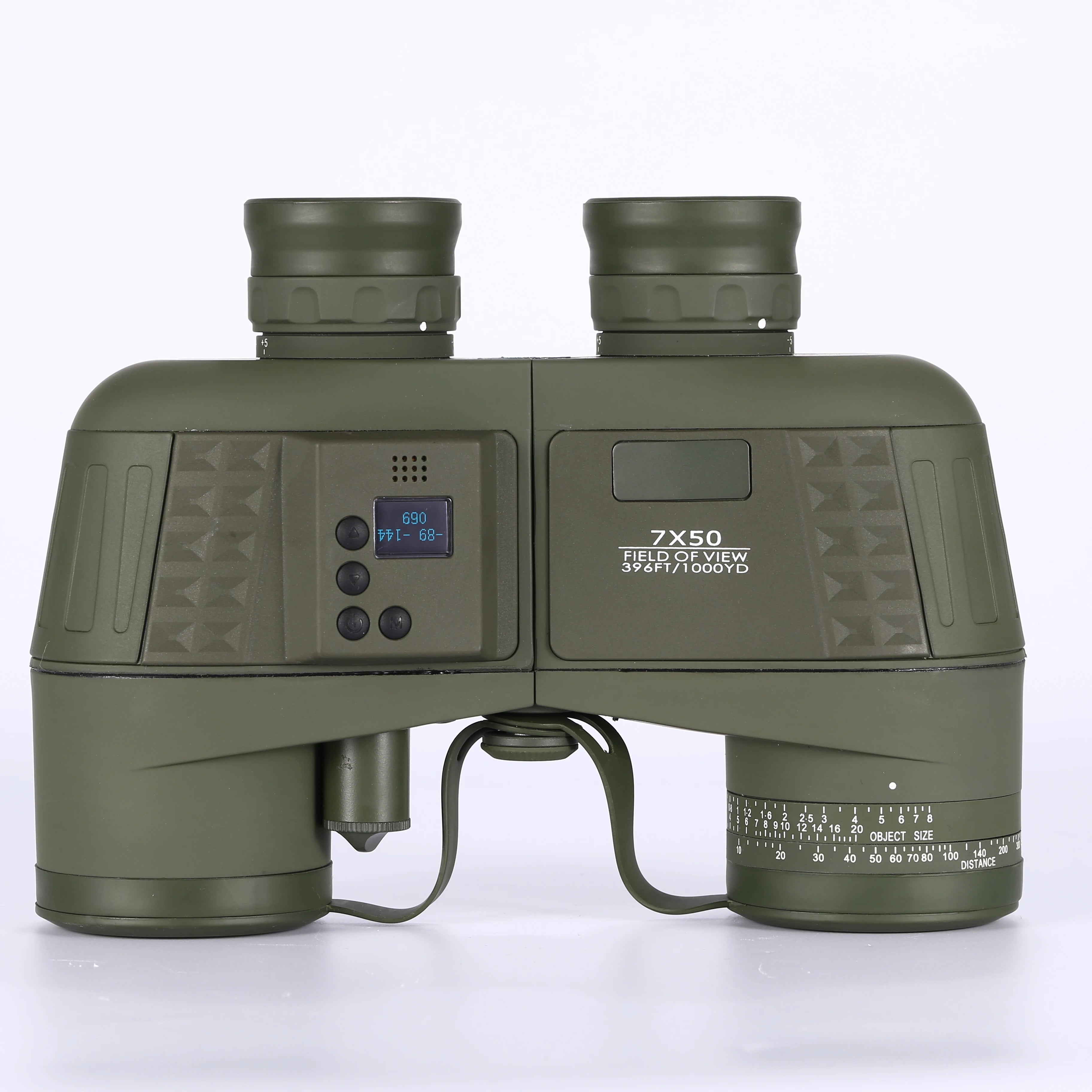 7x50 Binoculars with Electric Compass Nitrogen Waterproof BAK4 Prism FMC Lens Binoculars for Kid Adult Bird Watching