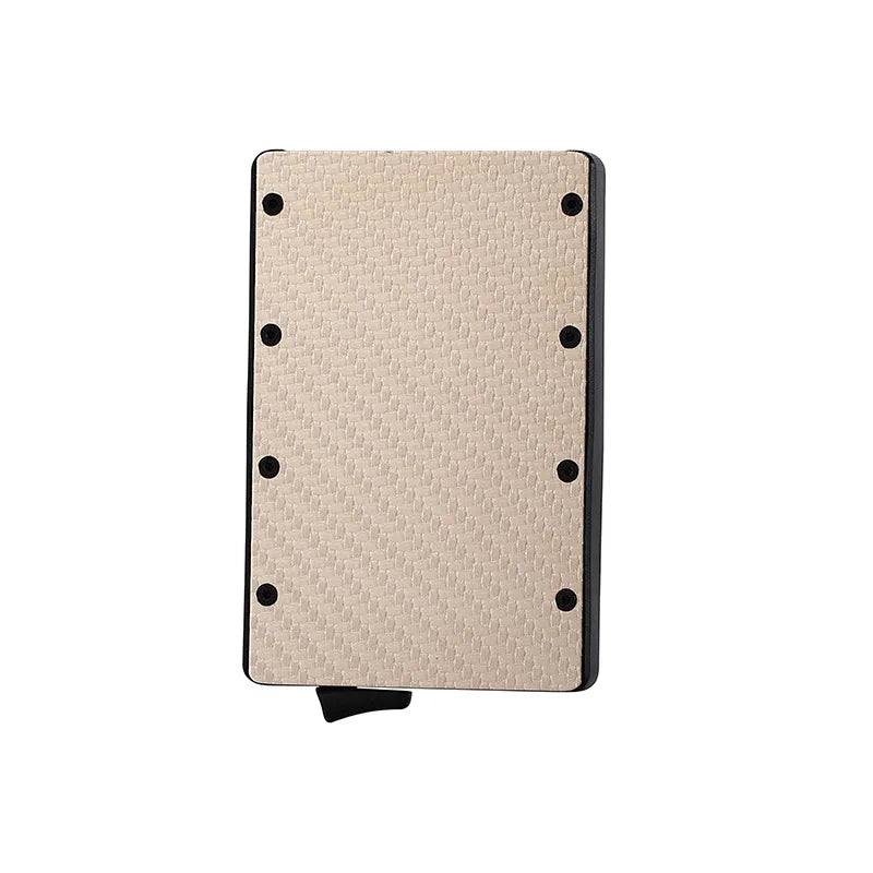 High Quality Automatic for RFID Blocking Minimalist Slim Aluminum Alloy Business Card Travel Pocket Bank Credit Card Holder Men