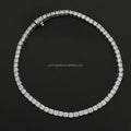 14K Gold Jewelry 2.3MM Moissasnite Tennis Bracelets Solid White Gold Fine Jewelry