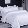 White Korean Bed Linen Set 4 Pcs 300tc 100% Cotton Hotel Luxury Bedding with Embroidery for Wedding Home Use