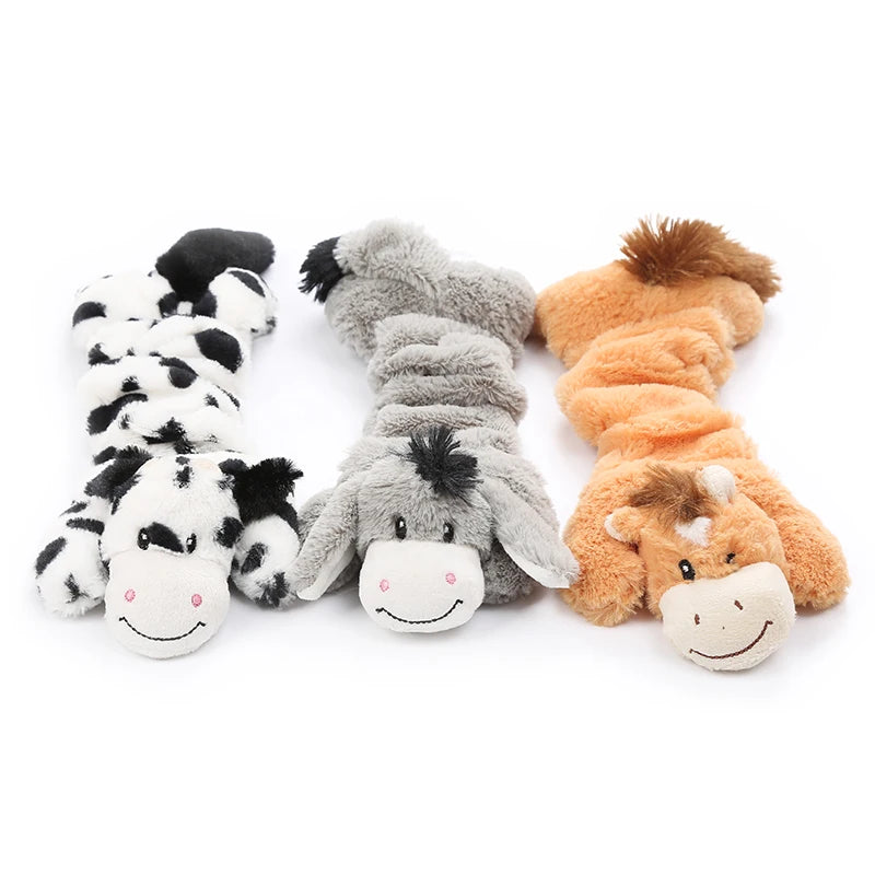 Nibbling Sound  Dog Squeaky Toy Pet Supplies  Pet Toys Crinkle No Stuffing Animals Dog Plush Chew Interactive Toys for Cats