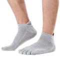 Summer Anti-bacterial Breathable 5 Toe Socks Men Cotton Sport Splitted Ankle Five-toed Socks