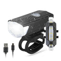 USB Rechargeable LED Bicycle Headlight Bike Front Rear Lamp Cycling Set Waterproof LED Bike Headlight Safety Bicycle Tail Light
