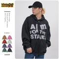 Wholesale Custom Blank Winter Men's Unisex Zip-Up Hoodie Oversize Double Zipper Fleece Fabric Custom Logo Printing