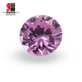 Baifu Jewelry Top Quality Loose Round Dark pink CZ Stones