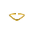 VIANRLA 925 Sterling Silver Minimalism Open V-shaped Ring Adjustable Ring for Women Support Dropshipping