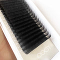 Custom logo Silk Velvet Cashmere Faux Mink Lash Trays Soft Eyelash Extensions Wholesale Black Brown Lashes Extensions Lash Trays