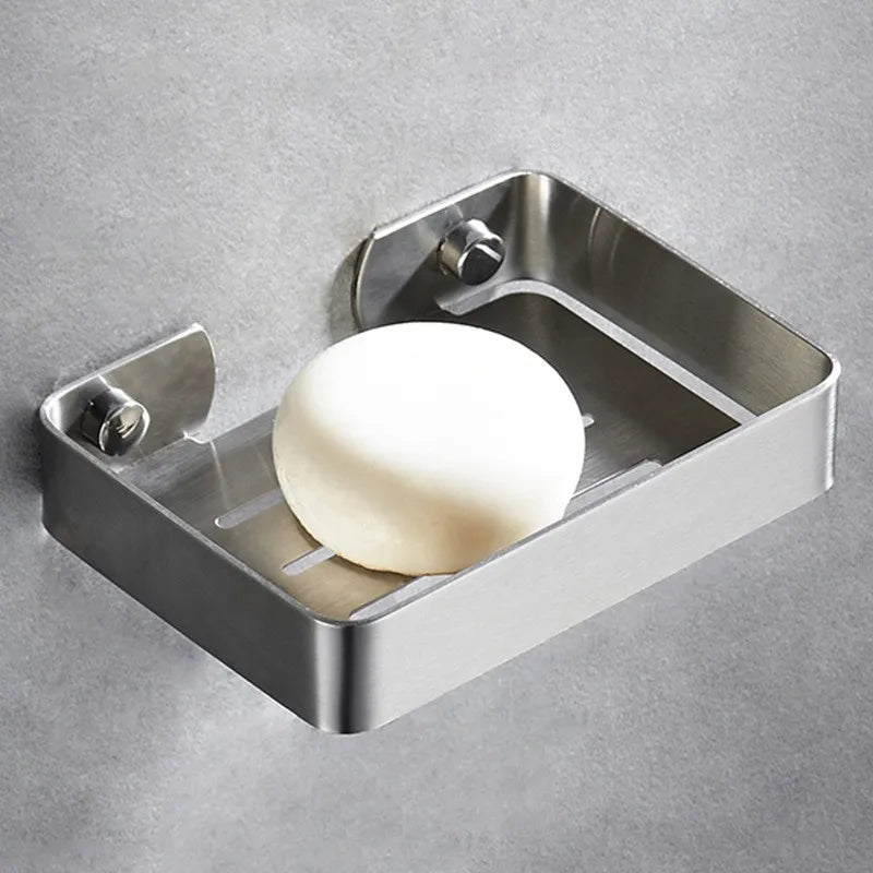 JAYA 304 Stainless Steel Soap Dish Hidden Bathroom Bathroom Sink Hollow Soap Rack Storage Rack