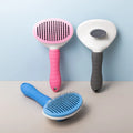 One-Click Self-Cleaning Pet Hair Remover Brush Cat Dog Hair Massager Comb TPR Material Pet Beauty Hair Brush for Pet Cleaning