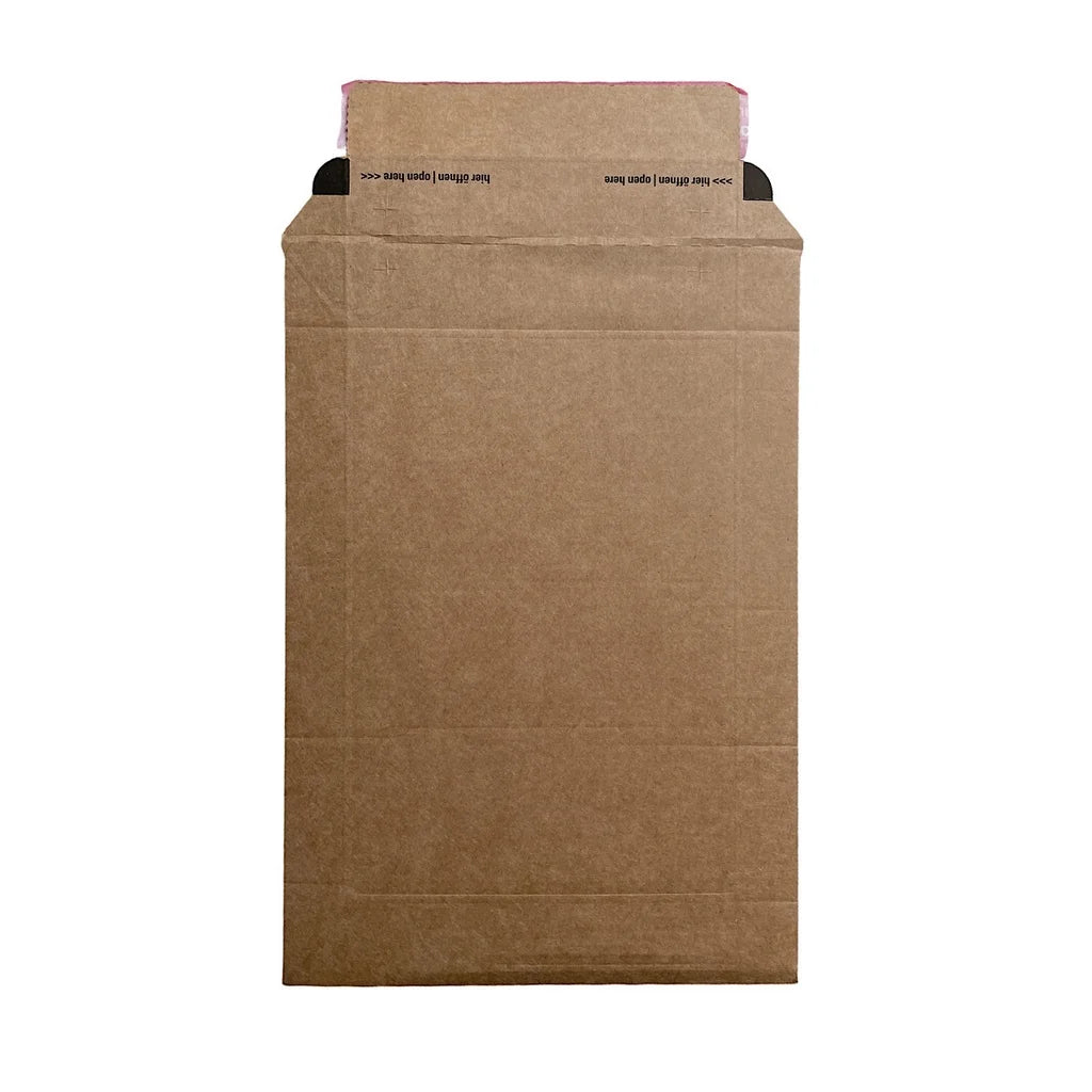 Wholesale Hard Paper Envelope Expandable Corrugated Cardboard Mailer Envelope with Sealing