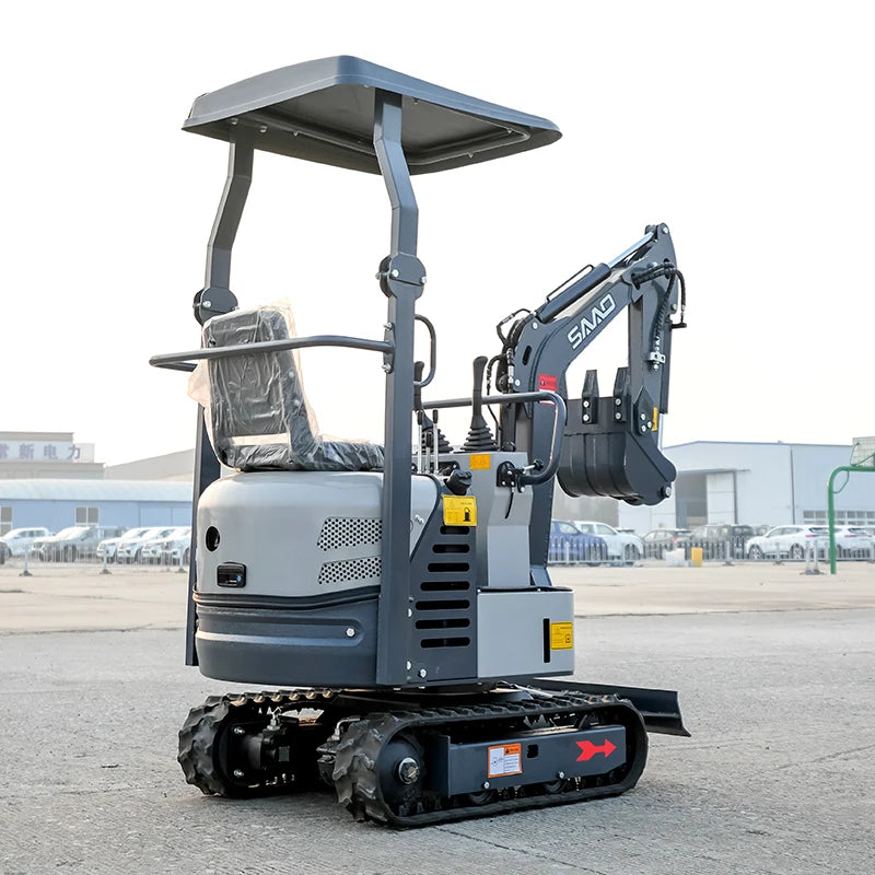 Free Shipping EPA Engine SAAO Mini Excavator New Machine with Full Closed Operator Cabin Crawler Excavator Digger