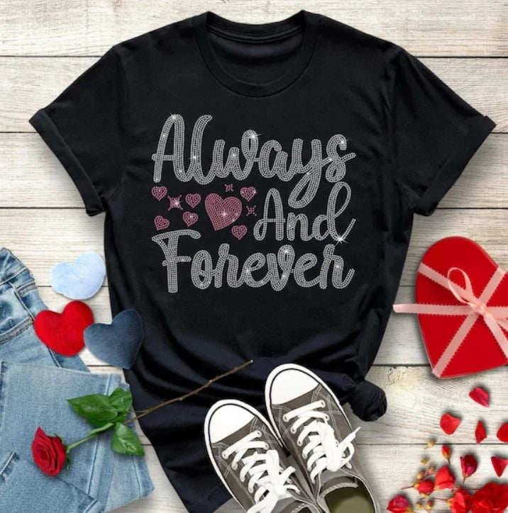 2025 Wholesale Factory Direct Topaz Design Luxury Rhinestone Letter Oversized Black Men's Cotton T-Shirts 100% Cotton Formal