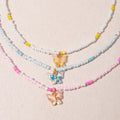 Hanpai Creative Handmade Colorful Rice Bead Necklace butterfly Necklace Jewelry Boho Necklace