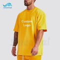 Heavyweight Custom Men's Plus Size T-Shirt Oversized Embossed and Embroidered Thick Blank T-Shirt Puffing Design