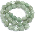 Hot Selling Beads for Jewelry Making Natural Faceted Green Aventurine Diamond Cutting Healing Power Gemstone Loose Beads