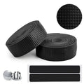 RIDERACE  Cycling PU+EVA Handlebar Belt Non-slip Light Weight for Road Bike Carbon Strap Riding Bicycle Handle bar Tape Black