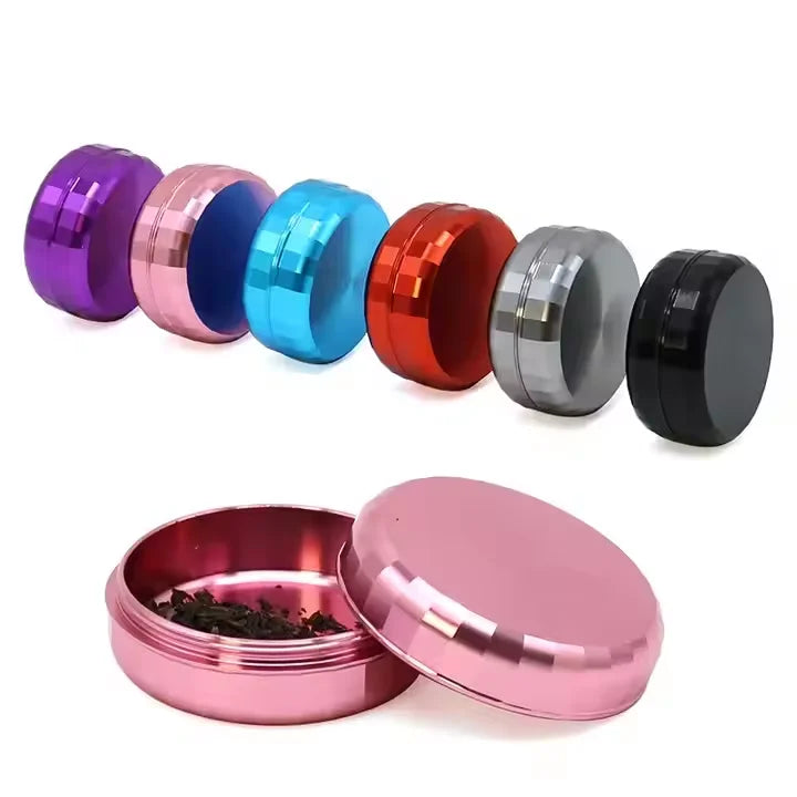 Customized Logo Fancy Diamond Pocket Aluminum Herb Jar Eco-Friendly Multifunction Smell Proof Storage Cover Travel-friendly
