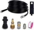 15M/50FT Pressure Washer Drain Pipe Hose Cleaning Kit with Jet Nozzle and Rotating Jet Nozzle