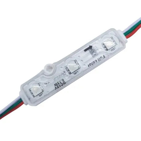 Full Color Module Light 12v 3leds Rgb Outdoor 5050 Smd Injection Flexible Led Module IP65