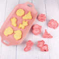 Saffron 6pcs Box Christmas Cookie Cutter Set Eco Friendly PP Cookies Mold Santa Bell Elk Socks Christmas Cookie Candle Mold