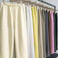 Custom Logo Cotton Straight Leg Jogger SweatPants Loose Blank Wide Leg Sweatpants Men