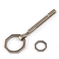 TC4 Titanium Alloy Key Chain Rattlesnake Octagonal Key Ring Belt Buckle Outdoor EDC Gadgets