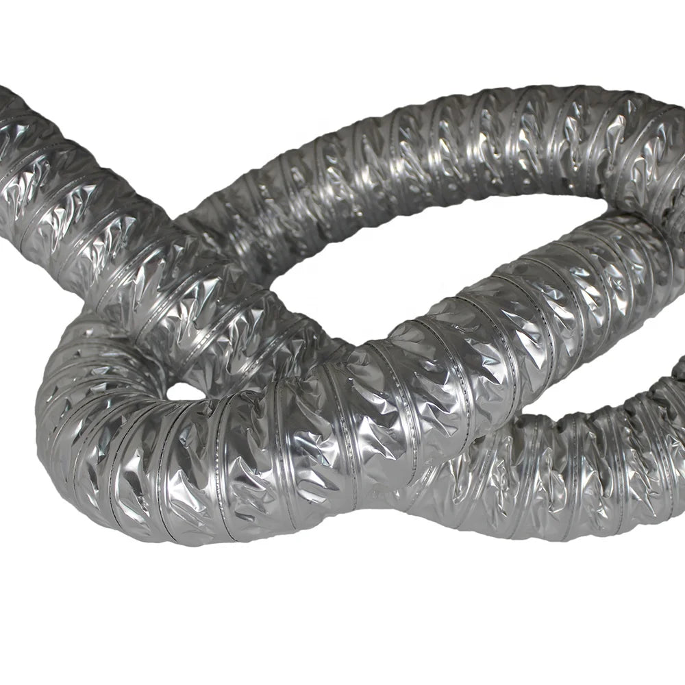 Hot Selling Industrial Chinese Aluminum Foil Non-Insulated Flexible Duct Air Ventilation Tube 10m