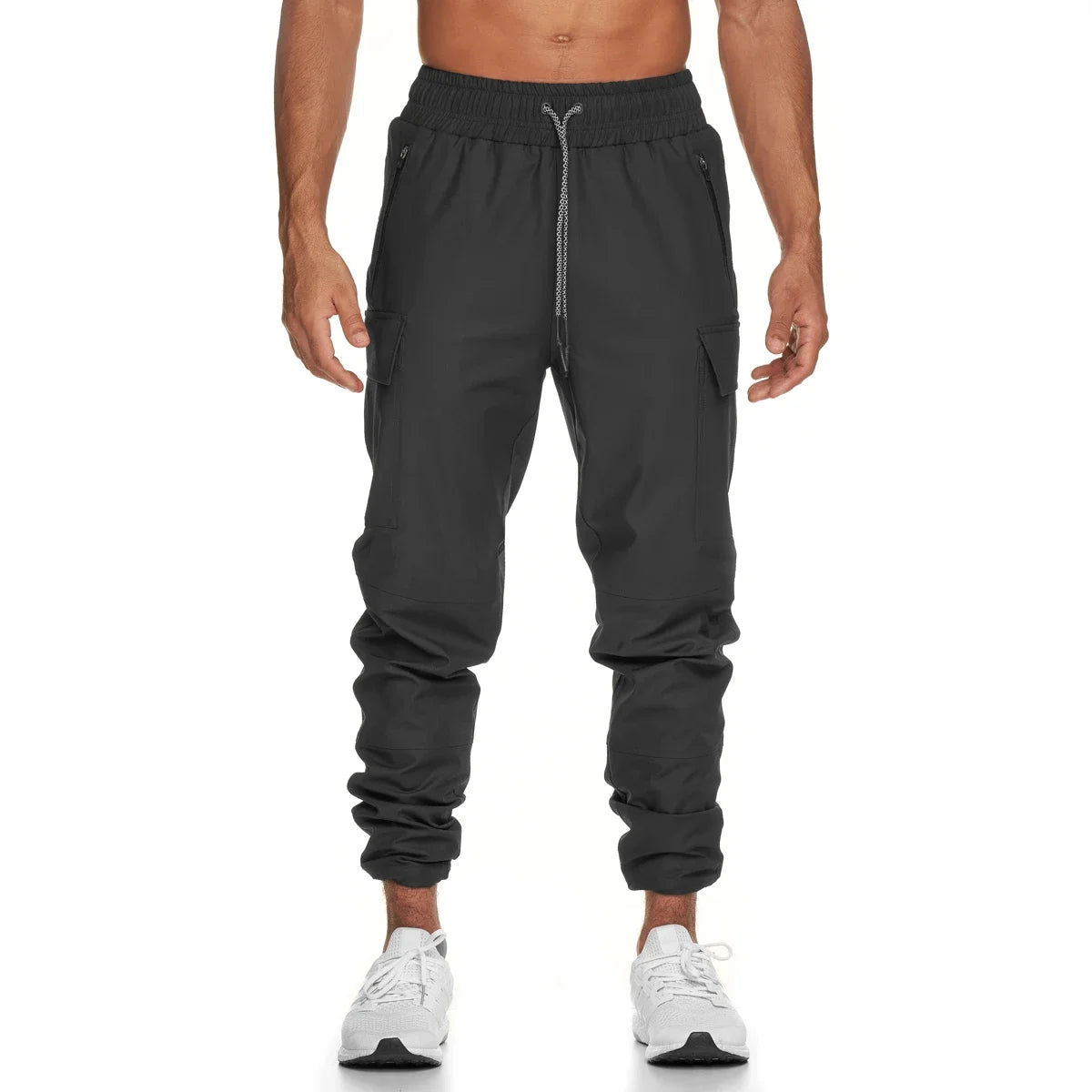 Wholesale Fashion Waterproof Jogger Polyester Side Pockets Custom Cargo Pants Track Pants Mens Joggers