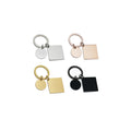 Accept Sustom Promotional Keyring Gift for Custom LOGO Square Round Shaped Calendar Steel Metal Tag Keychain