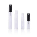 In Stock 2ml 3ml 5ml clear Tube Bayonet Sample Traveling test Perfume Spray Bottle With Black/white Spray