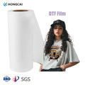 Hongcai 30CM/33CMX100M Hot Peel Dtf Film Double Sided Heat Transfer Film DTF Roll Hot Print Material for Custom Logo DTF Printer