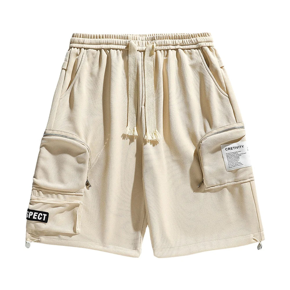 Wholesale Custom High Quality Oversized Mens Hip Hop Nonwoven 100% Cotton Sweat Shorts Street Wear Pastel Color