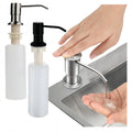300cc Stainless Steel Sink Soap Dispenser Liquid Soap Bottle Manually Pressing Soap Lotion Dispenser Kitchen Accessories 350ml