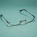 Unisex INS Style Oval Solid Half-frame Decoration Glasses No Lens Fashion Chain Glasses
